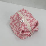 TERRY ZIPPER POUCH_PINK FLOWER