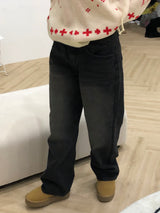 Mirba wide denim pants