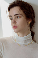 Matt Hoop One-touch Earrings