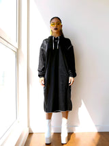 DAWANG Oversized Logo Sweatshirt Dress (4611390668918)