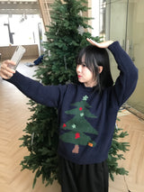 ペリルラウンドネックニット