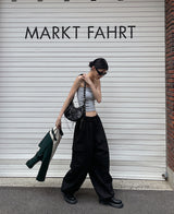 (UNISEX) バギーワイドコットンカーゴパンツ
