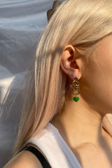 no.211ピアス / no.211 earring gold green
