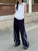 ストリングフードナイロンジップアップベスト/Lola String Hood Nylon Zip-up Vest