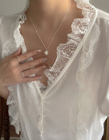 リリーパールネックレス / lily pearl necklace