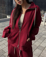 (UNISEX) ウィード起毛ハーフネックジャケット