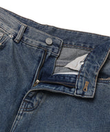 LAYERED DAMAGE DENIM_BEIGE INDIGO