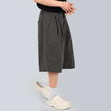 2タックコットンバルミューダパンツ / Two Tuck Cotton Bermuda Pants
