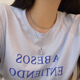 Crystal bear necklace (6657699250294)