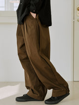 サイドバルーンパンツ / unisex side balloon pants brown