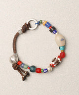 マウイレザーブレスレット / MAUI LEATHER BRACELET-BROWN : ARCHIVE-005