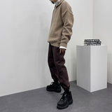 ラムウールタートルネックセミジップ / UN Ramswool Turtleneck Semi Zip-Up (4 colors)