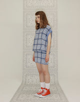 GRANNY SQUARE KNIT MINI SKIRT VERY PERI (6691436003446)