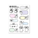 エディ&ラビミニメモステッカー / Eddy & Rabi Mini Memo Sticker