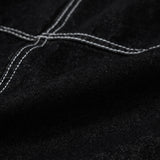 スティッチポイントデニムロングスカート / STITCH POINT DENIM LONG SKIRT - BLACK