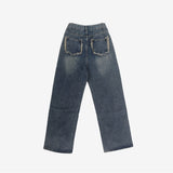 Weather Cable Vintage Denim Pants (belt set)