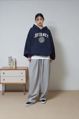 ゴールデン刺繡フーディー/Golden Emblem Hoodie (Navy)