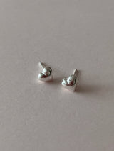 [92.5silver] ボリュームハートピアス