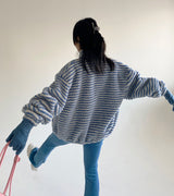 ストライプフリース/Striped Fleece [ Gray ]