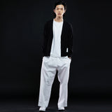 ワンタックワイドフィットパンツ/ONE TUCK WIDE FIT PANTS-WHITE