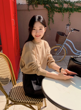 Basic Autumn Round Knit (10color)