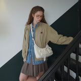 Ribbon hobo bag_ivory