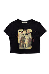 ブロークンピクチャーTシャツ / Broken Picture Tee BLACK