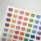 Rainbow bear removable sticker (6695841562742)