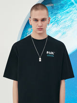 (TS-21324) R:LOL BACK PRINT GALAXY T-SHIRT BLACK (6561083883638)