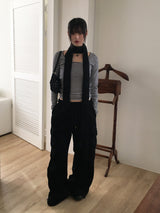 Lanpi slim knit muffler