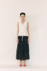 Shirring blouse 