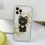 Black cat Lucky Vintage Cat Phone Case
