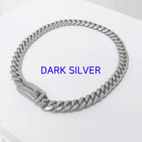スチール ライン カーブ チェーン ネックレス / [BLESSEDBULLET]STEEL LINE CRUVE CHAIN NECKLACE_ANTIQUE SILVER/ANTIQUE GOLD