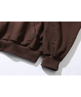 Shining Oval Logo Hoodie (Dark Brown)