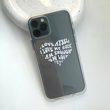 ナルシシズムハートアイフォンケース/Narcissism Heart Phone Case (White)
