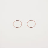 14K GOLD 18MM PIPE RING EARRING (6680876449910)