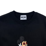 SKELETON MOUSE SWEAT SHIRT BLACK (6612486258806)