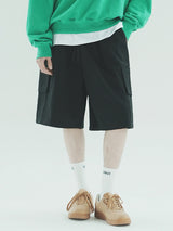 バミューダワイドカーゴパンツ / P1013 BERMUDA WIDE CARGO PANTS_BLACK