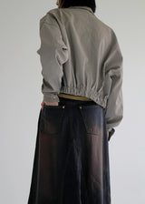 バルーンクロップクラックジャケット/Balloon Crop Crack Jacket (2color)