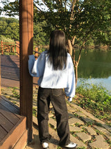 Neuveau wide denim pants