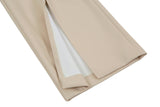 フェイクレザースリットトラウザーズ/Faux-Leather Slit Trousers _ Ivory