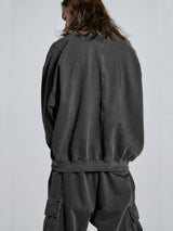 WASHED SWEATSHIRT - BLACK (4622874443894)