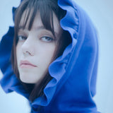 バニーラッフルフーディー/0 7 bunny ruffle hood - BLUE
