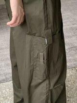 センロスシャーリングポケットツーウェイコットンロングワイドカーゴパンツ / Senros Shirring Pocket Two-Way Cotton Long Wide Cargo Pants