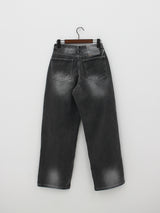 グランジワイドパンツ/no.1859 Grunge Black Blue Wide Pants