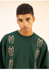 MNボウンオーバーサイズスェットシャツ/MN BONE OVERSIZED SWEAT SHIRTS