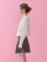 WAFFLE CROP T-SHIRT_CREAM (6612499071094)