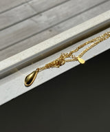 [92.5silver] melting necklace (gold)