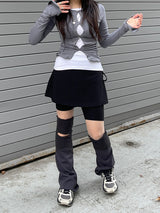 ゴープコアスパンデックスストラップスカートレギンス / Gorpcore spandex Strap Skirt Leggings