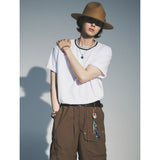 ニットカラーラウンドTシャツ / KNITTING COLLAR ROUND T-SHIRT_WH